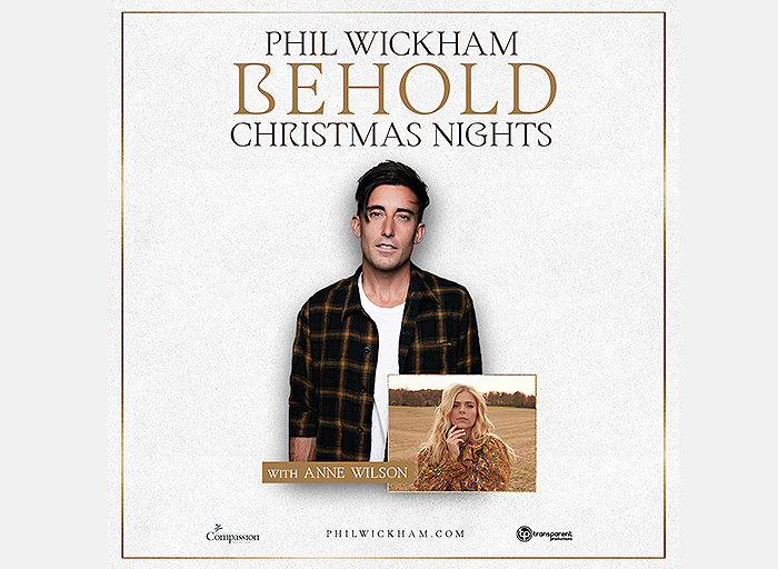 El cantautor Phil Wickham traerá su aclamada gira navideña este diciembre junto con la invitada especial, Anne Wilson.